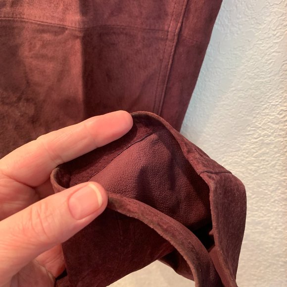 St John's Bay washable suede pants size 10 cranberry pre owned excellent cond - Picture 4 of 9